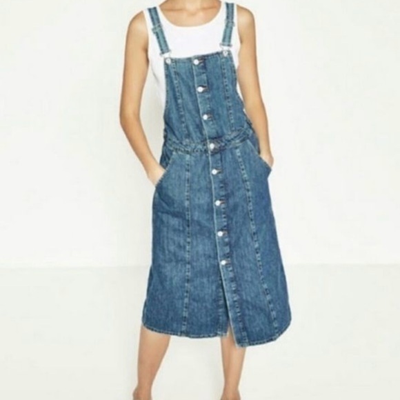 Zara Dresses & Skirts - Zara denim dress size XS